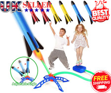 Toy Rocket Launcher for Kids with 1-3 Foam Rockets and Toy Air Rocket Launch UK