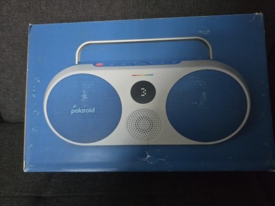 Polaroid P3 Music Player Blau   Bluetooth Lautsprecher 35W NFC Retro Boombox