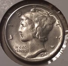 1943-S Mercury Dime 10c San Francisco Mint 90% Silver (#38qa-13543/RBQ)