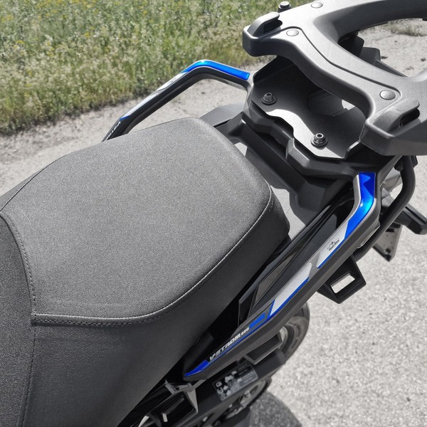Aufkleber 3D Kompatibel Mit Suzuki V-Strom 800 SE 2023-2024 Blau Beifahrergriffe-image