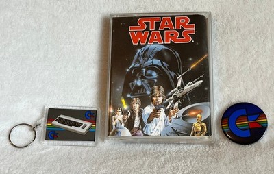 Commodore 64 / 128 CBM C64 Star Wars - getestet, funktioniert, GRATIS Badge + Schlüsselanhänger