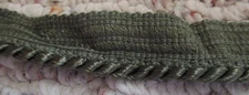 4 yds. Continuous 3/4 " Olive Green Twist Cord Rope Trim w/Lip Pipping Trim