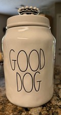 Dog Treat Jar Good Dog By Rae Dunn Ceramic Excellent Condition Large