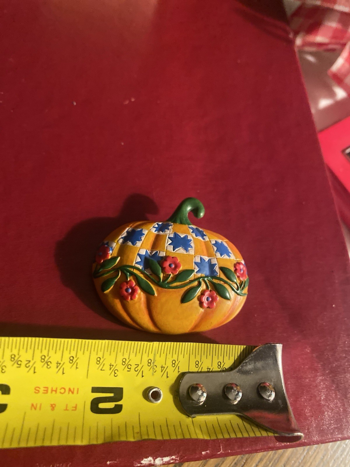 Pumpkin Brooch Patchwork Quilt Pattern Cottage co… - image 2