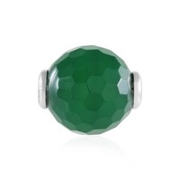 Cavill SilberanhäNger GrüNer Onyx 925 Sterling Platiniert 18,64Ct Rund