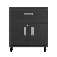 Metal Rolling Garage Cabinet - Metal Storage w/Lockable Wheels for Tools