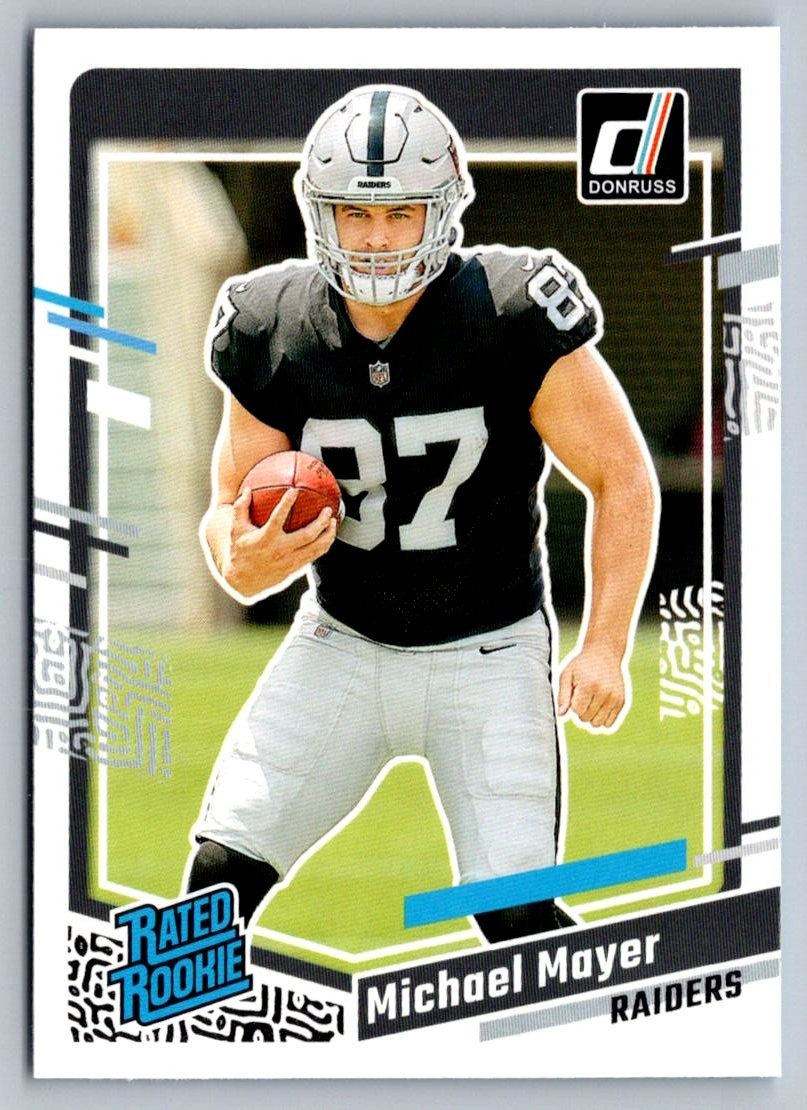 2023 Panini Donruss Michael Mayer Rated Rookie #361 Base RC Las Vegas Raiders