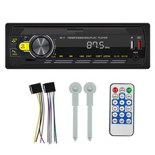 Single Din Bluetooth Car Stereo FM Radio USB AUX MP3 Player Voice Control Unit