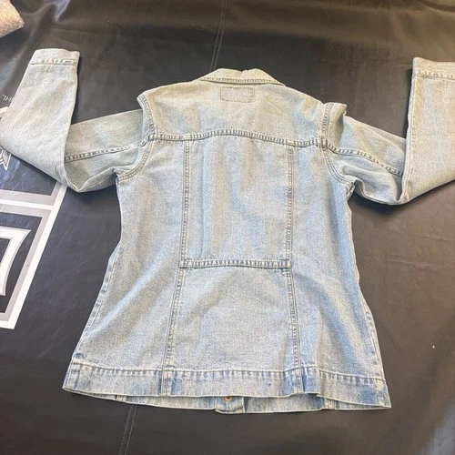 Vtg 60s 70s Levis White Tab Denim Chore Jacket Copper Buttons white tab image 8