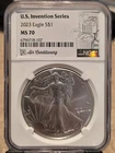 2023 American Silver Eagle PERFECT NGC MS70 US Invention Series Air Conditioning