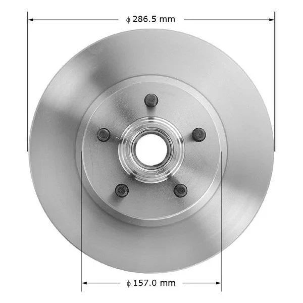 For Ford Explorer 95-01 Brake Rotor Global Premium Plain Vented Front Brake Foto 3 de 4