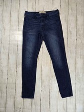 Hollister Womens Jean Legging High Rise Size 11R W30 L29 Dark Wash Blue Jeans