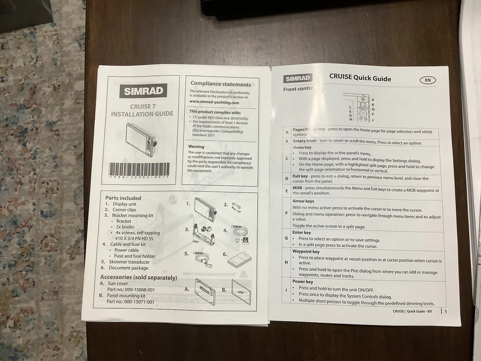 Simrad Cruise 7” Chartplotter/ Fishfinder - Image 3 of 4