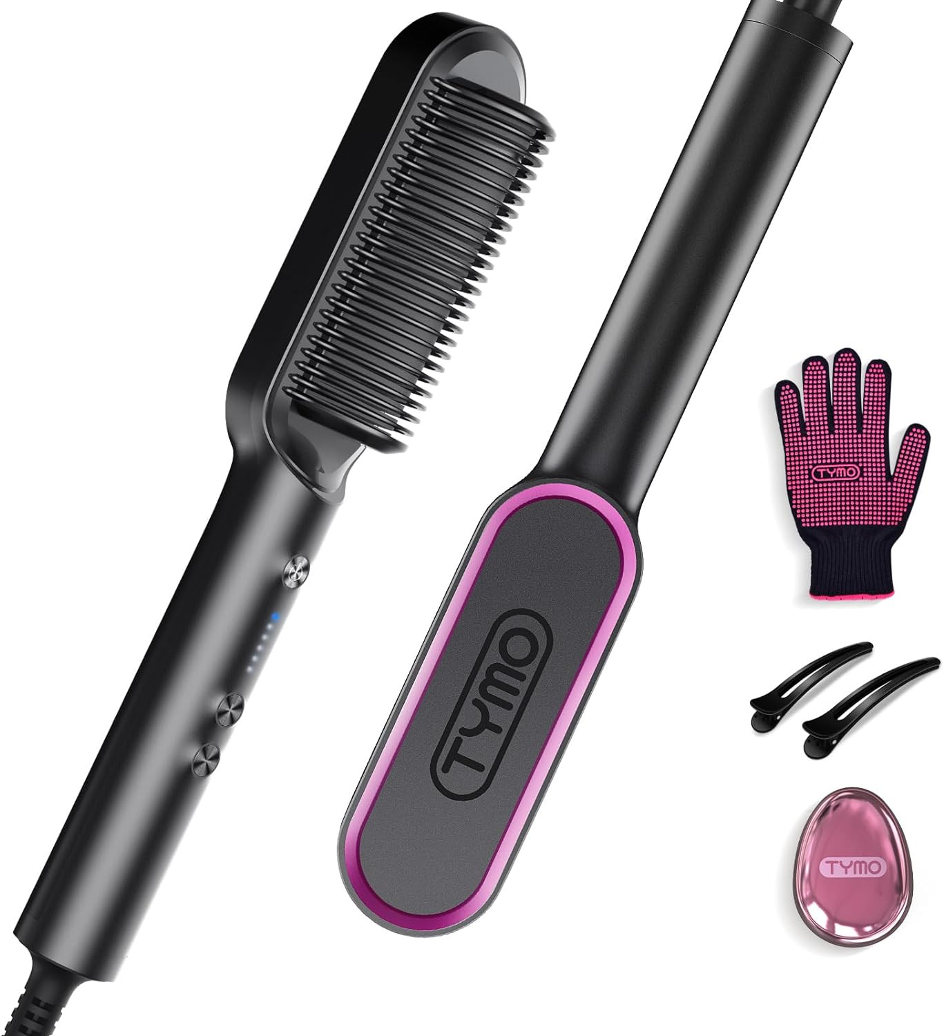 brosse lissante chauffante – vue détaillée