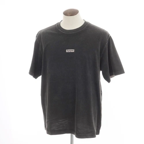 Supreme 2024SS Surimpression Petite Boîte S/S Haut Coton T Shirt Noir XL R349