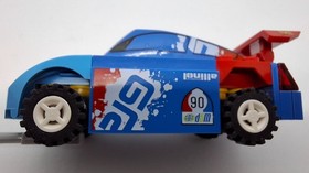 Damaged Lego Cars Minifigs Flash McQueen CRS068 +  Raoul CRS070 Lot Set 9485