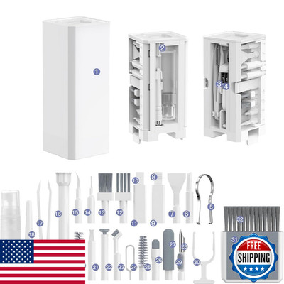 Ekoomar 32-in-1 Electronics Cleaning Kit f/ Keyboard Phone Computer AirPods MacB