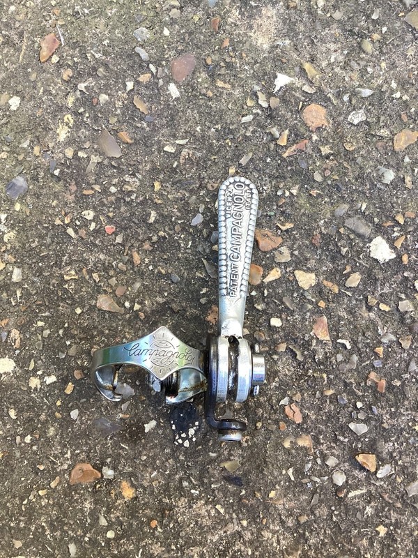 Vintage Single Campagnolo band on downtube shifter gear lever racing bicycle j2