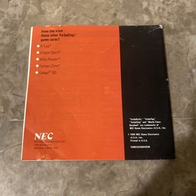 World Class Baseball Turbografx  Manual Only