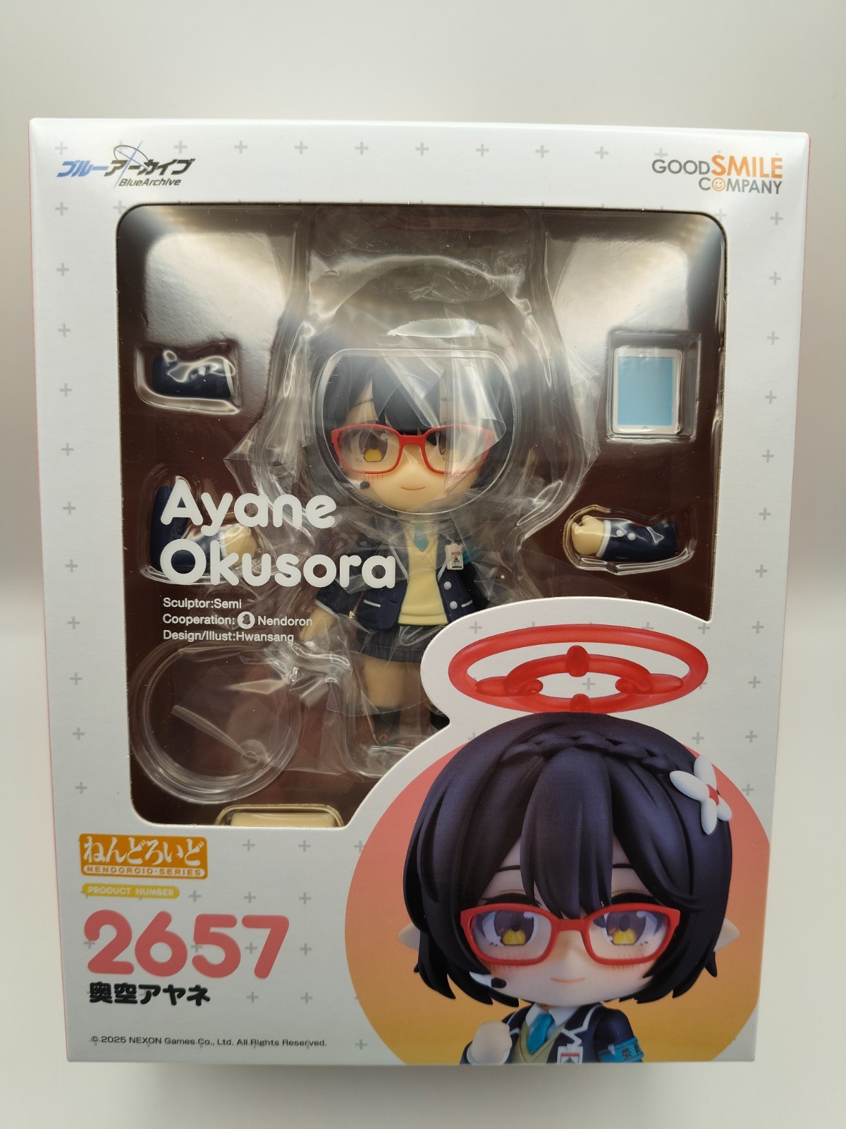 BLUE ARCHIVE AYANE OKUSORA NENDOROID #2657 FIGURE + BONUS OFFICIAL NEW SEALED