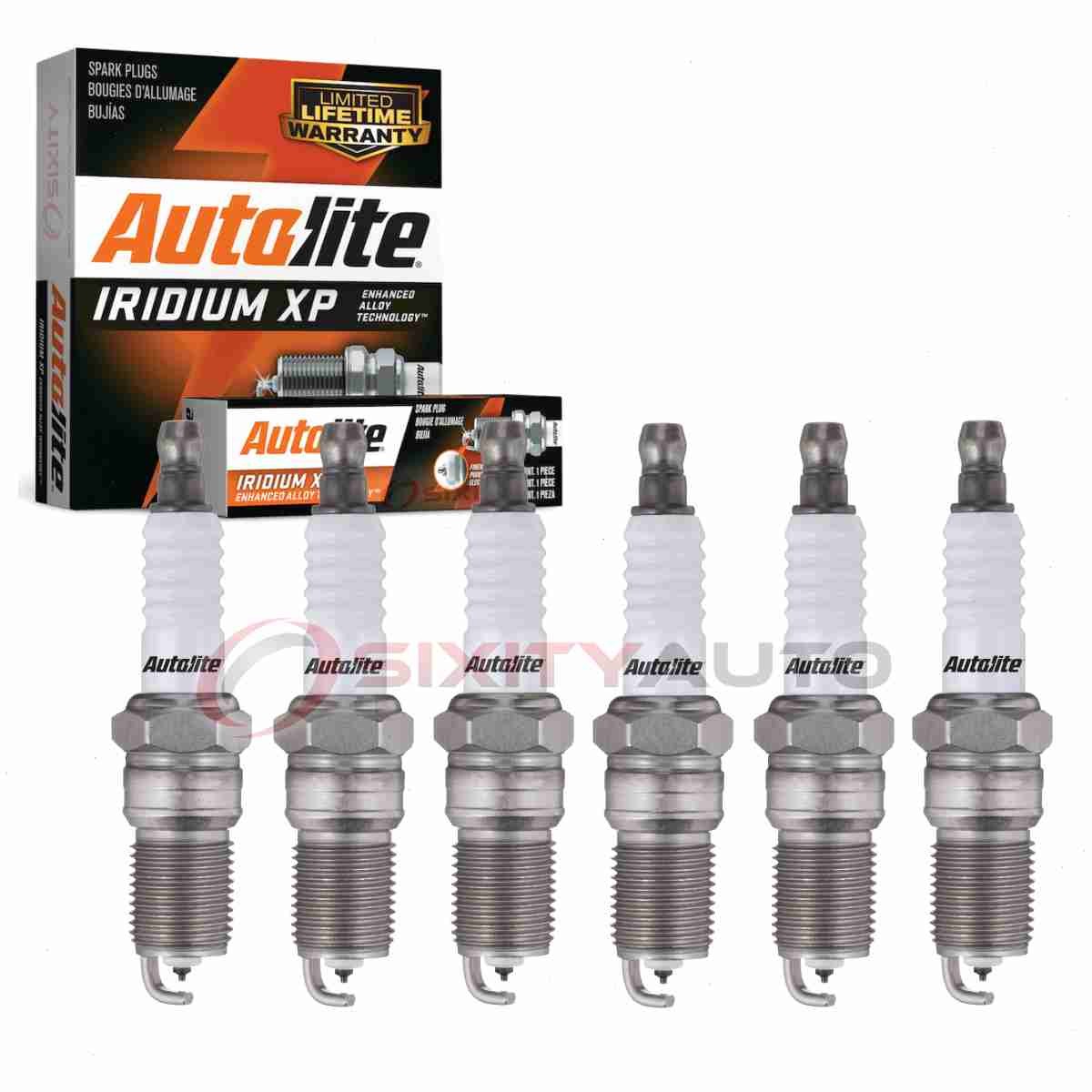 6 pc Autolite Iridium XP Spark Plugs for 1988-1989 Merkur Scorpio Ignition pf