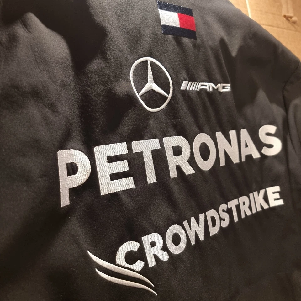 Mercedes AMG Petronas F1 Men's 2024 Team Softshell Jacket Black XXL - Authentic - Image 3 of 4
