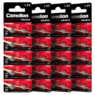 LR41 SR41W 392 V392 LR736 SR41 AG3 G3 GP92A Camelion Knopfzellen MHD bis 10.2029
