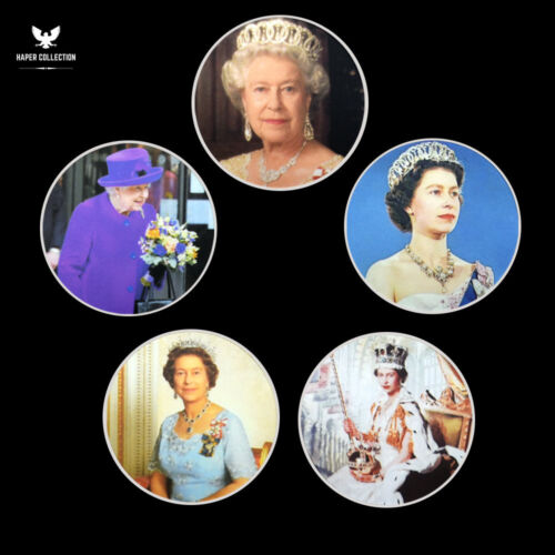5pcs Queen of England Silver Coin Set Eternal Elizabeth II Medal in Capsule - Picture 1 of 17