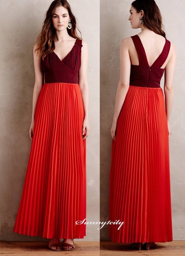 NWT Anthropologie Roja Maxi Dress by Moulinette Soeurs Feminin Stunning Gorgeous