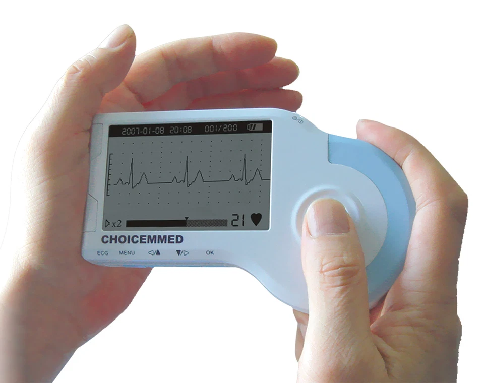 CHOICEMMD MD100B handheld palm ECG /EKG Heart Monitor FDA approved Full accesories kit