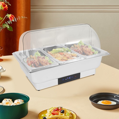 Electric Chafing Dish for Buffet, Chafing Dish Buffet Warmer Set, Stainless - Picture 13 of 13