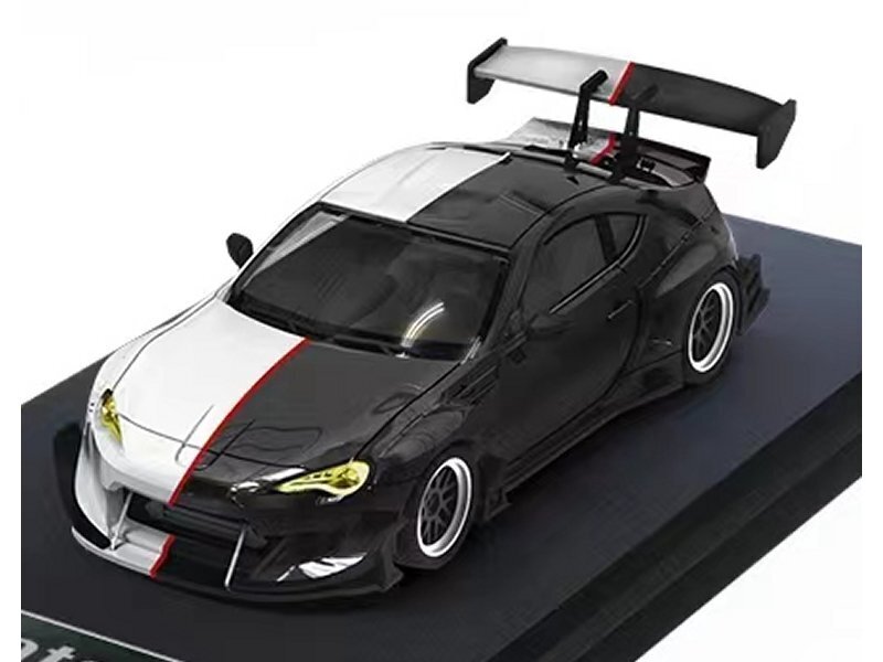 TOYOTA GT 86 - black / white - AURORA 1:64 | eBay