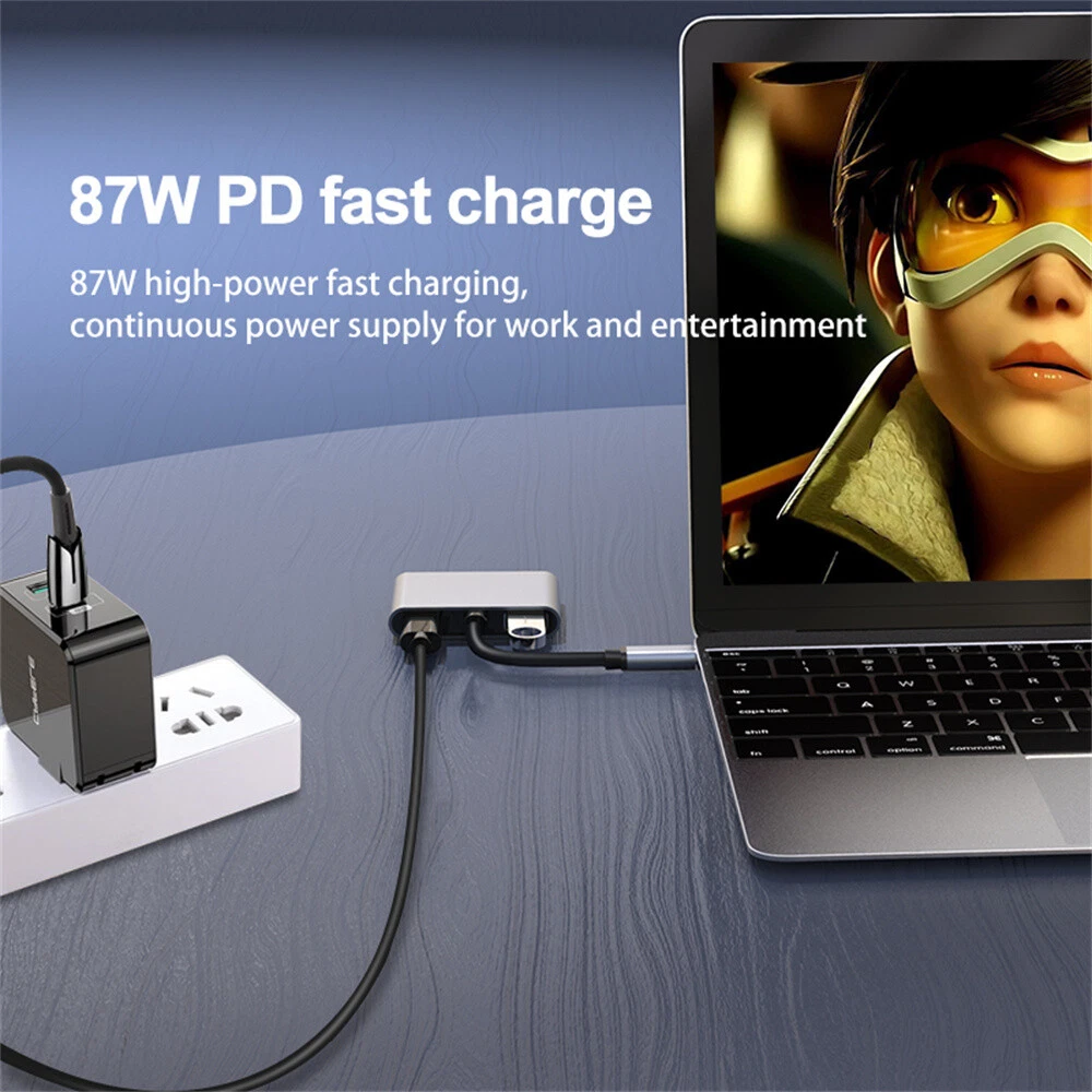 USB Hub Type-C Docking Station to HDMI*2 4K USB3.0 USB C Hub For Macbook Laptop