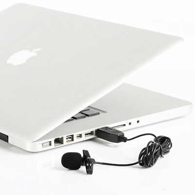 Saramonic SR-ULM7 USB Lavalier Clip-on Computer Microphone for PC & Mac