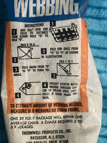 Vintage Green Frost King Lawn Chair Furniture Weatherproof Re-Webbing Kit - Picture 6 of 7