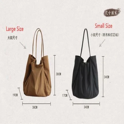 Fashion Womens Loose Casual Slouchy Canvas Big Bags Shoulder Bags Big Tote - Picture 2 of 20
