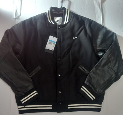 nike men's genuine leather coats & jackets