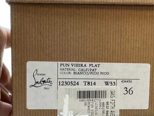 Christian Louboutin FUN VIEIRA Leather Signature Low Top Sneakers Shoes $895 - Picture 14 of 18