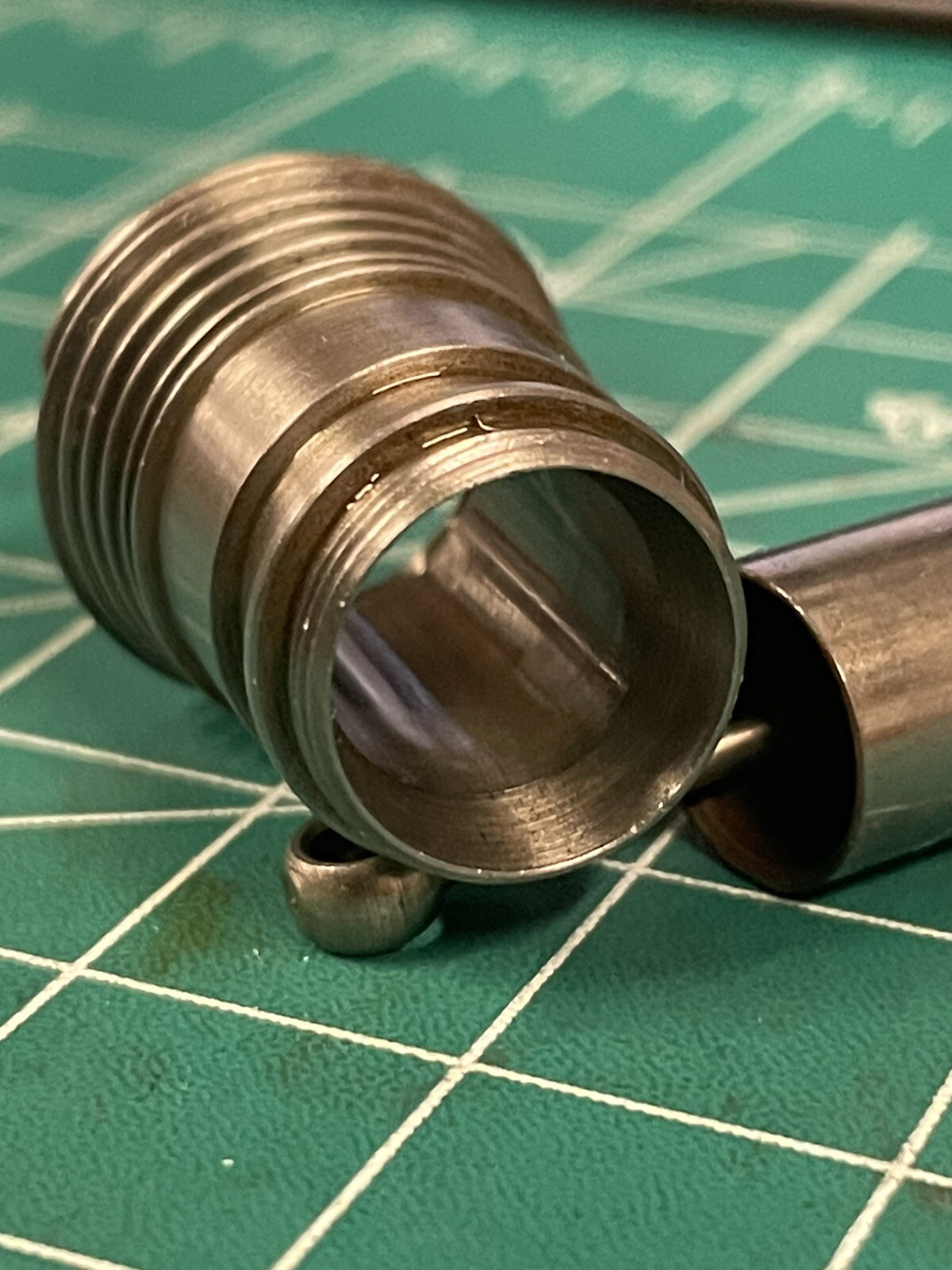 Cox TeeDee .049 Cylinder Blank, Unported And Not Bored With Used Piston ...