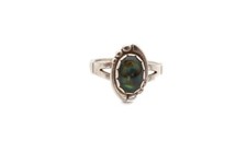 Vintage Sterling Silver 925 Abalone Ring Size 6