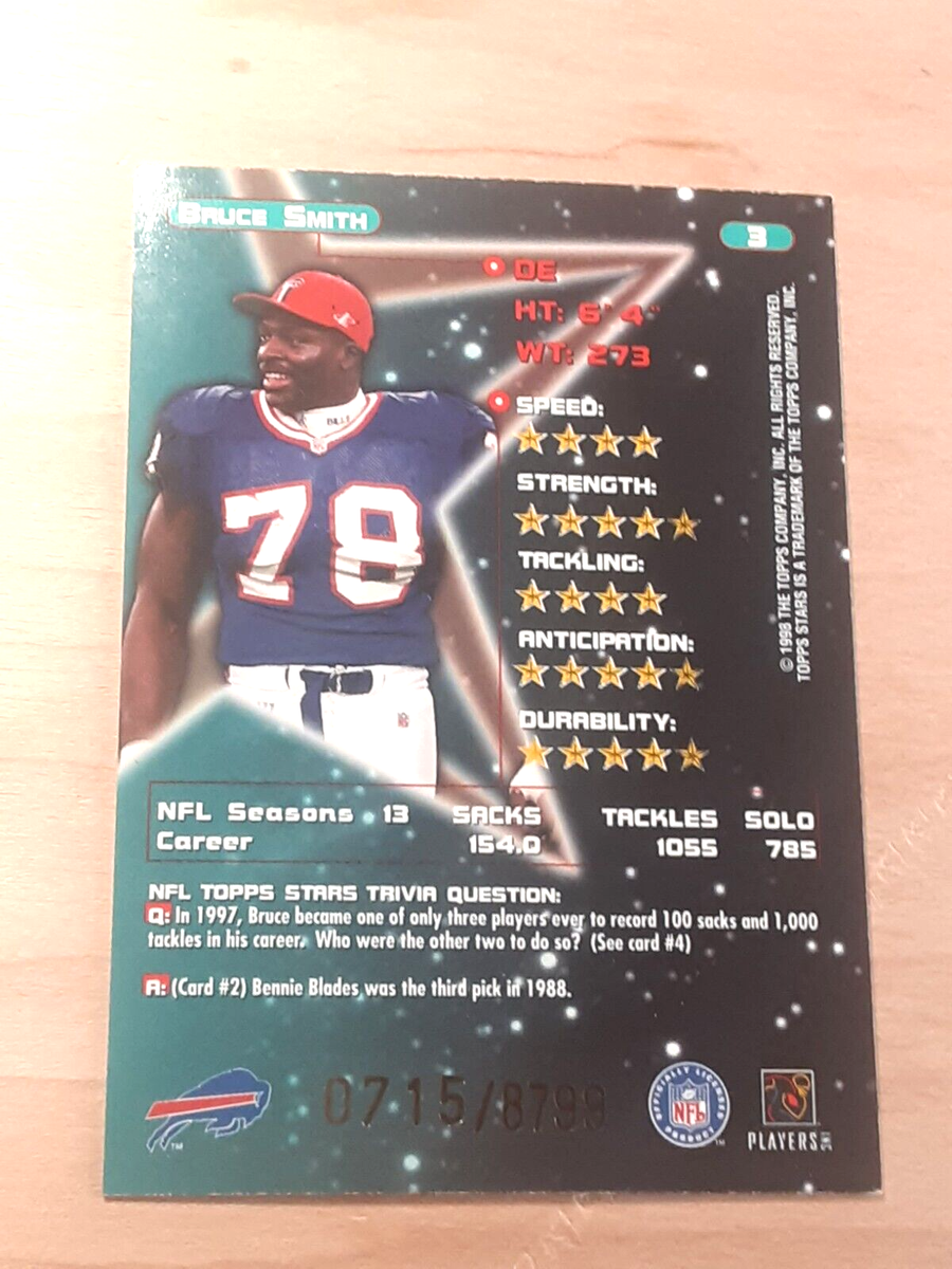 StarSアカ Bruce Smith 1998 Topps Stars #3 RED 0715/8799 | eBay
