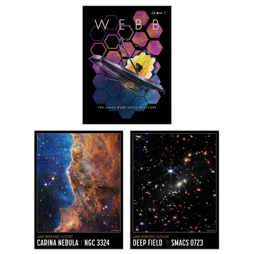 Artery8 Stampa Su Tela Premium NASA James Webb Space Telescope - Campo Profondo, 61x61 Cm