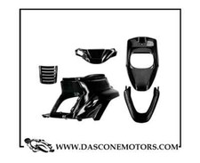 KIT CARENE BOOSTER 5 PEZZI 1993 2003 FRENO ANTERIORE A DISCO SPIRIT BWS NERO MET