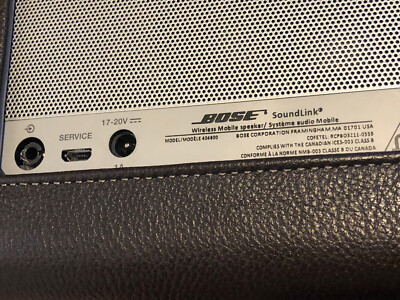 BOSE SOUNDLINK WIRELESS MOBILE SPEAKER SILVER WITH BROWN LEATHER