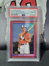 2021 Bowman Adley Rutschman CHR 1991 Bowman Red Refractor 🚨 3/5 🚨 PSA 10 🚨