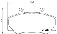 P 86 006 Brembo Bremsbelagsatz, Scheibenbremse FüR Umm,Volvo