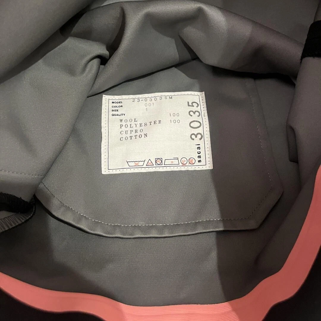 Sacai Loro Piana SS 2023 pantaloncino nero lana