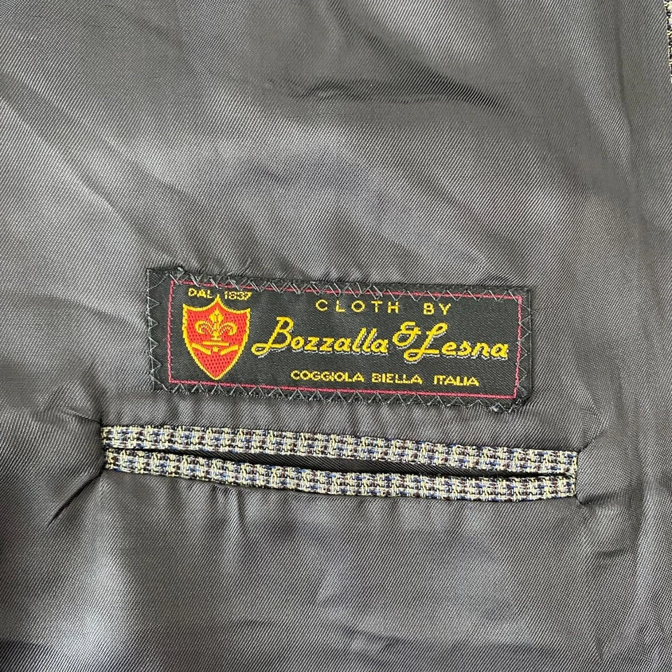 Pronto Uomo Blazer Men's 40 SH Black 100% Wool Italy Bozzalla & Lesna - Image 3 of 4