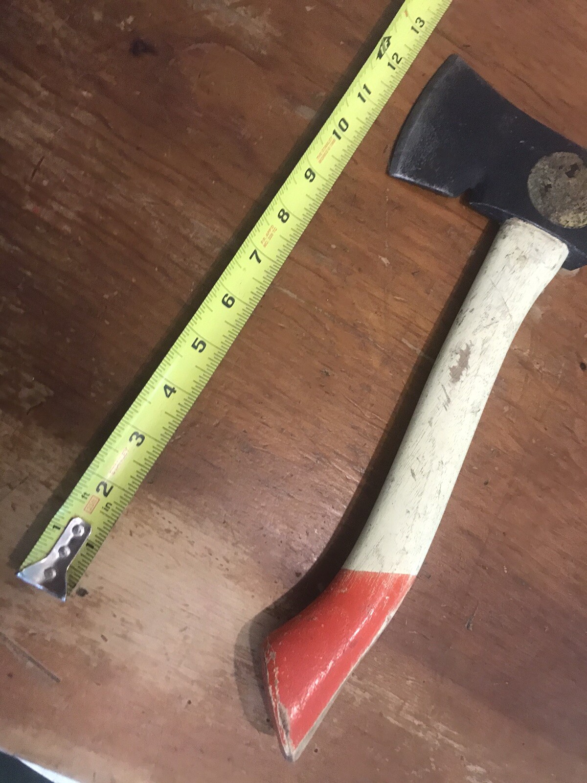 VINTAGE CAMP AXE MAYBE COLLINS ?CAMP AXE HATCHET WITH LABEL USA MADE