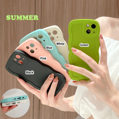 For iPhone 15 ProMax 14 13 XR 7 ins Candy Solid Color Soft Shockproof Phone Case